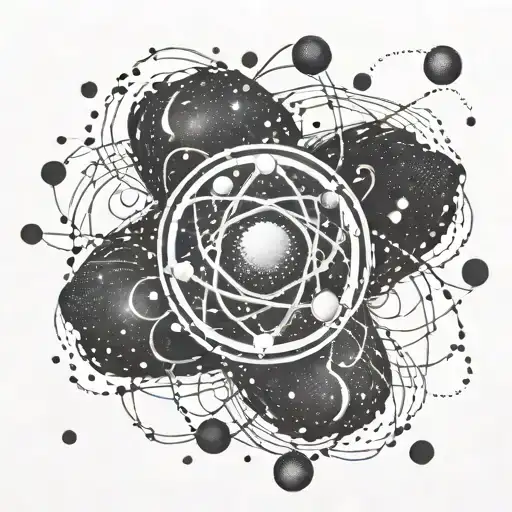Universe Galaxy Atom Symbol