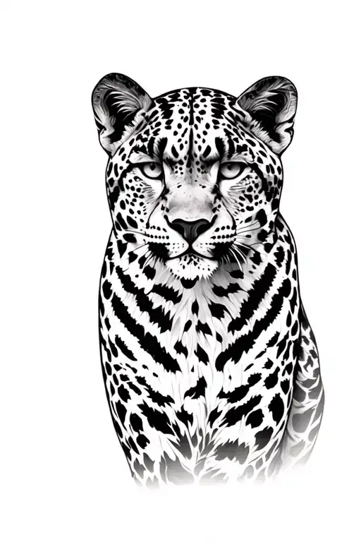 Snow Leopard With Penetrating Look
