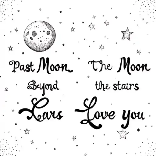 Past The Moon And Beyond The Stars Love You
