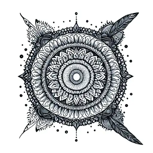 Cosmic Mandala Design Inspired