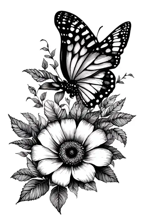 Tiger Flower Butterfly