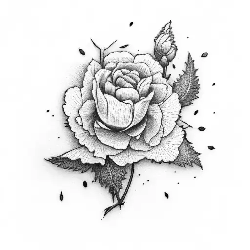 Forest With Carnation