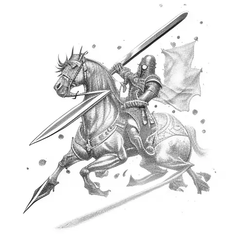 Trafalger Law's Sword With 3 Bold All Black Thick Plus Signs In The Background