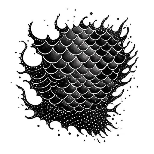 Ripped Skin Mermaid Scales