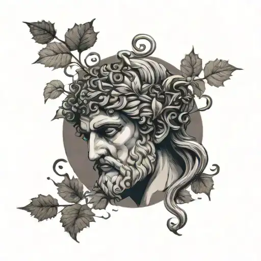 Greek God With Vines Wrapping