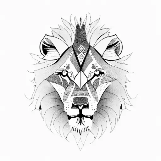 Lion And Wolf Combined