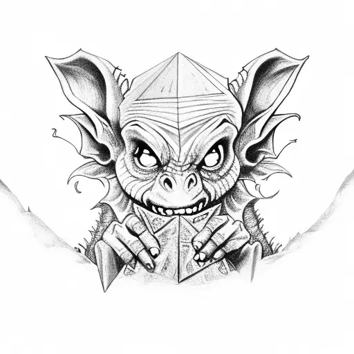 Goblin Holding A Dnd Dice