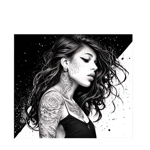 Rebecca Tattoo On Neck From Anime Cyberpunk