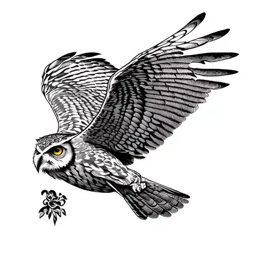 Owl Flying