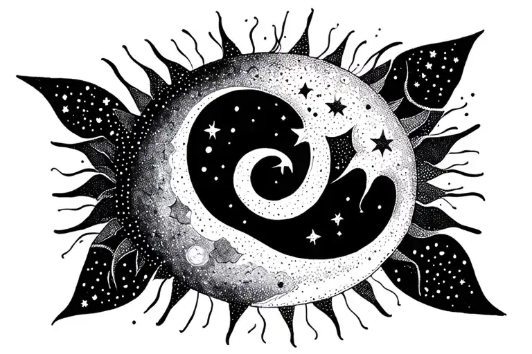 Sun And Moon And Stars