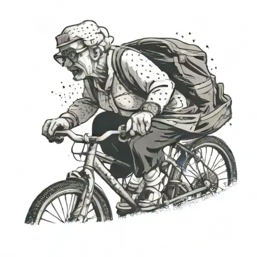 My Grandmother Riding By On A Bicycle Flipping Me Off