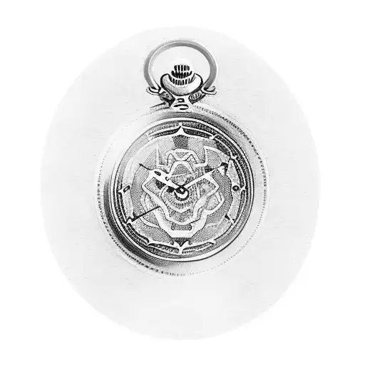 Samurai Pocket Watch Crows