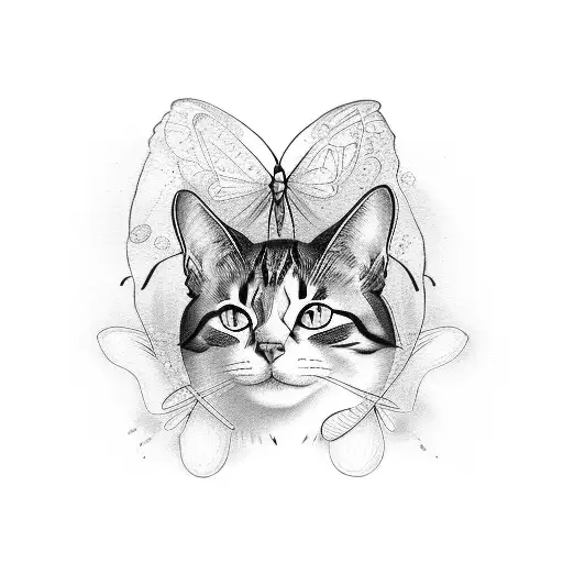 1 Cat Chasing 2 Butterflies