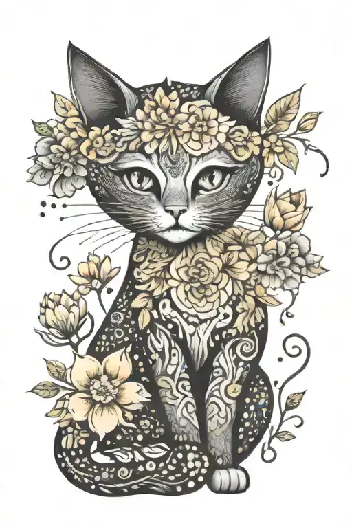 Tri Colour Cat Flowers