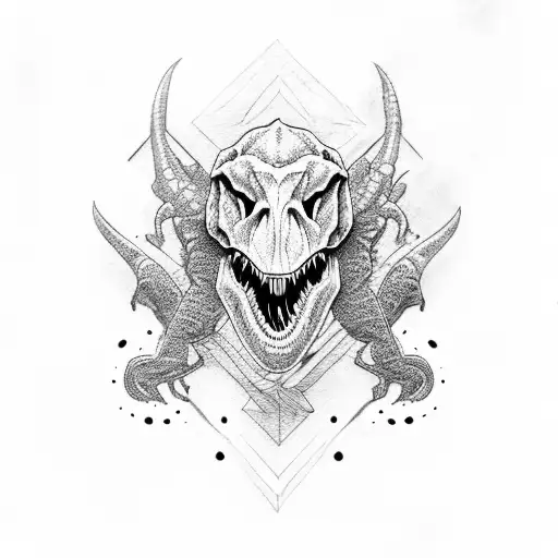 Dinosaur With Skull Win