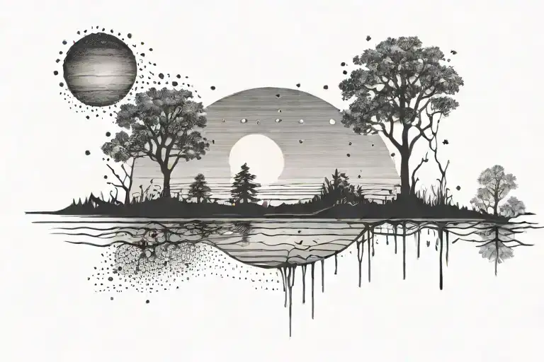 Sunset In The Background