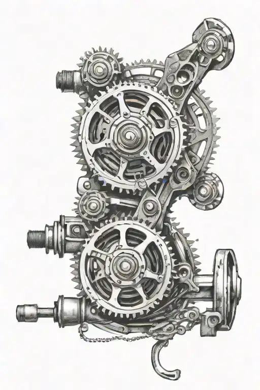 A Detailed Fishing Reel With Intricate Mechanical Gears