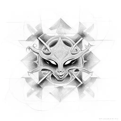 Matrix Symbols Going Down In A Short Line