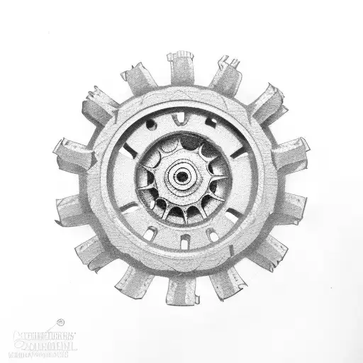 3 Small Broken Cog Wheels Connected