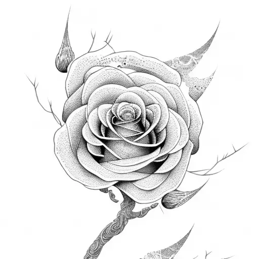 Willow Tree And Rose