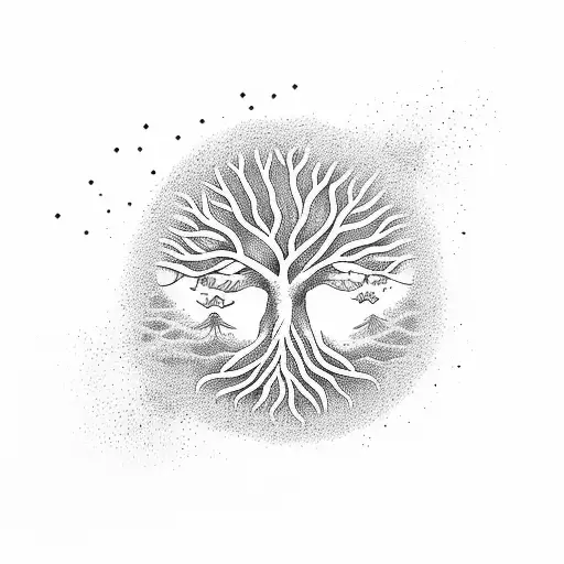 Tree Of Life Crow Spiritual Chakra