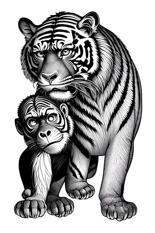 Tiger And Monkey Chinese Zodiac