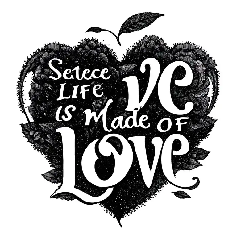 Sentence Life Is Made Of Love