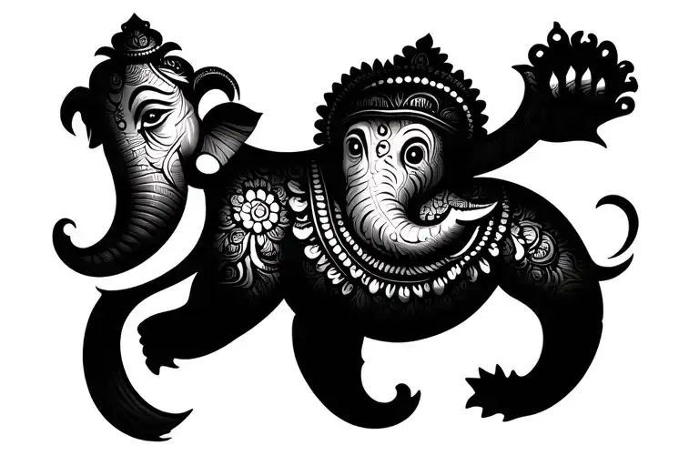 Ganesh Simple Lines