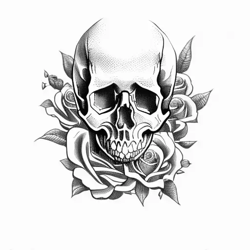 Skull And Roses