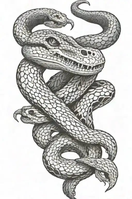 Snake Made Of Bones