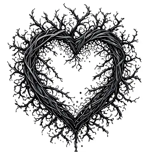 Heart Tangled In Vines
