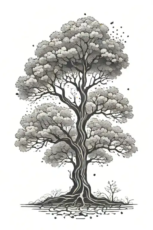Tree With Hidden Within The Design