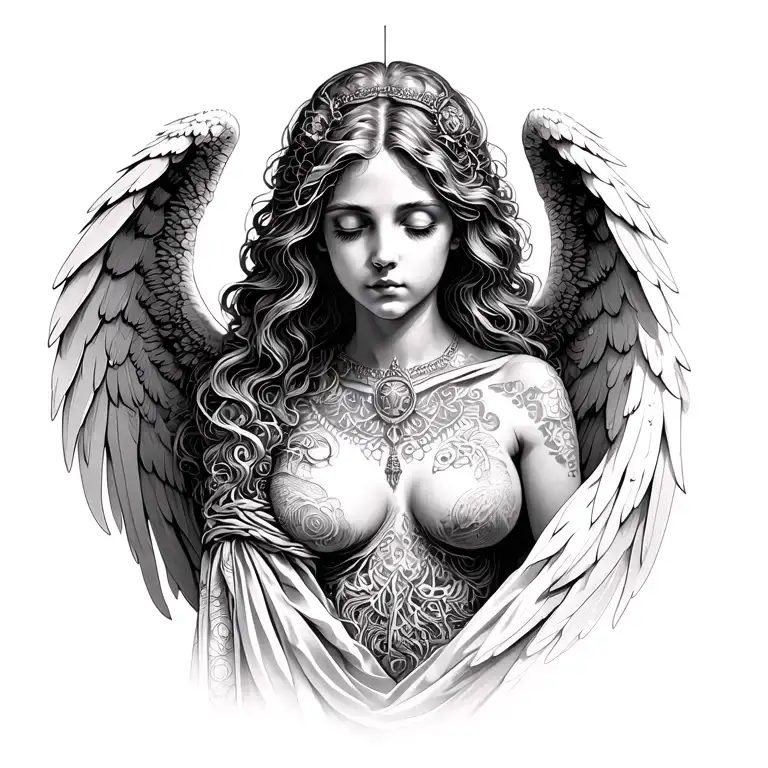 Angel With Cyber Sigilism