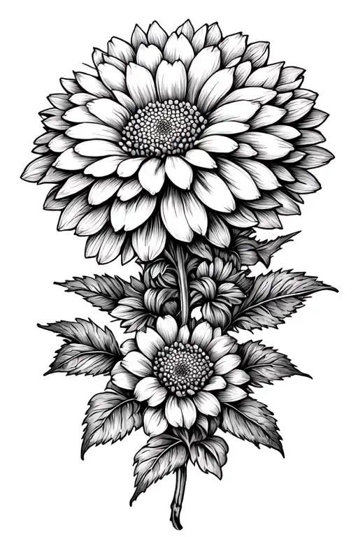 Baroque Chrysanthemum Flower