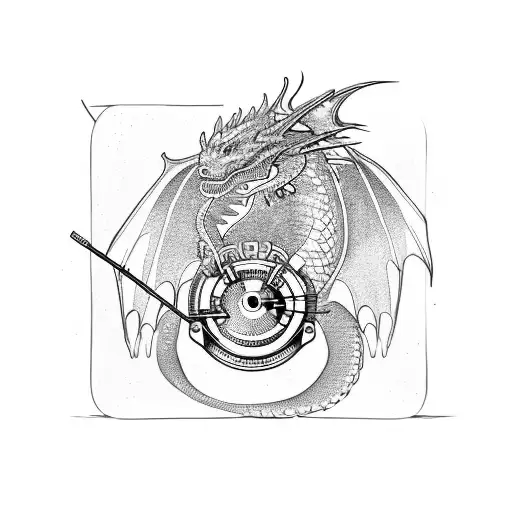 A Dj Mixing Music With A Dragon-shaped Turntable