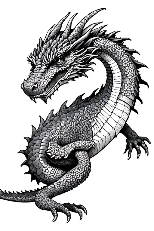 Dragon Based On An Armadillo Lizard