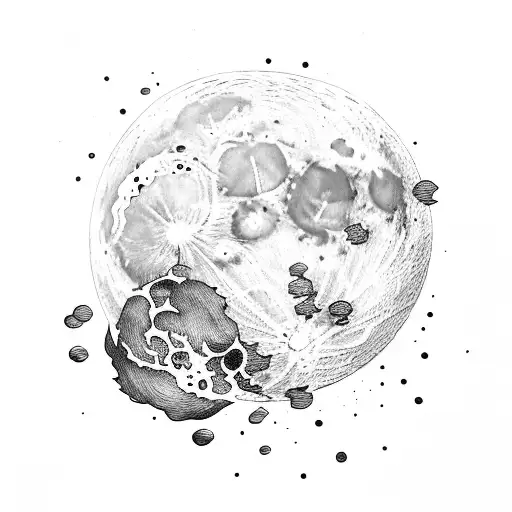 The Moon Crashing Down To Earth