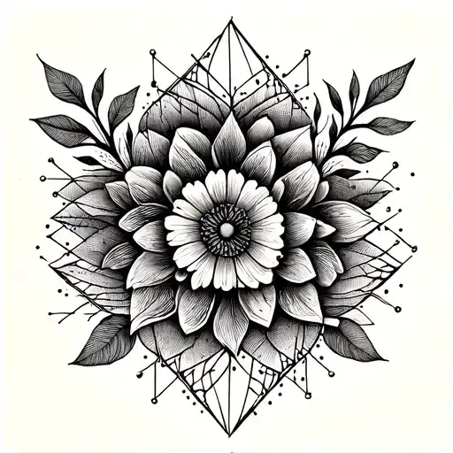 Geometric Linear Floral