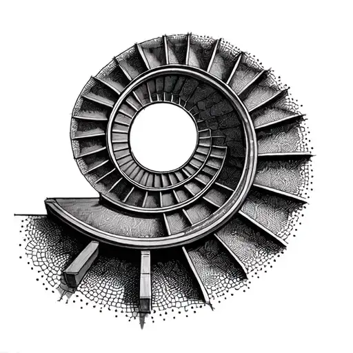 Draw A Simple Spiral Staircase Circling Down