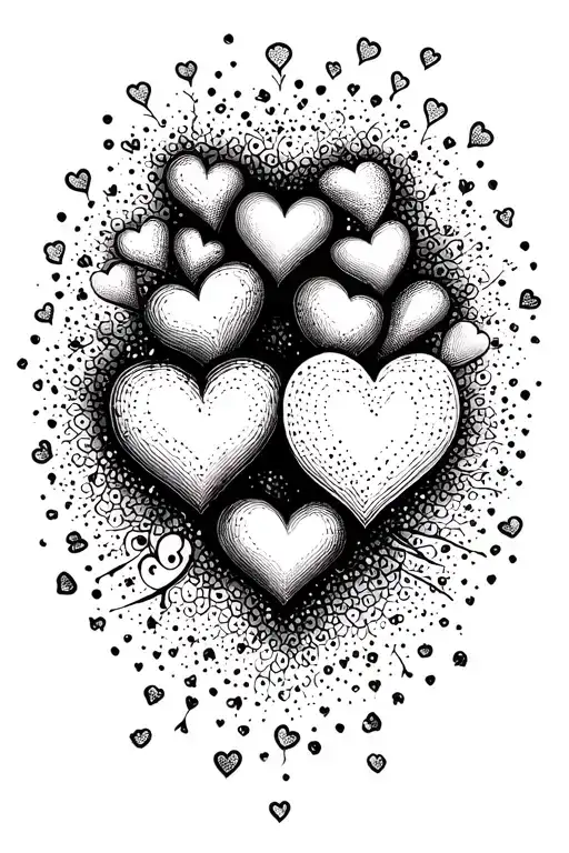 Hearts Symbolizing Love