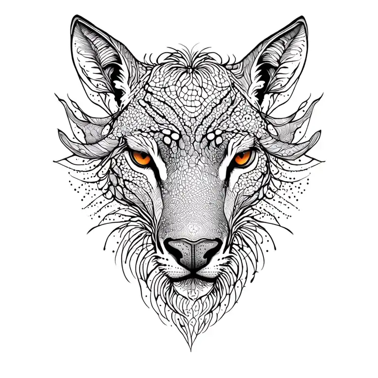 Mitical Animal Silhouettes Forming