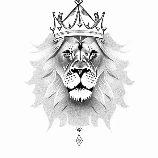 A Lion Roaring With A Crown On Its Head And The Word 'Family' In Bold Letters