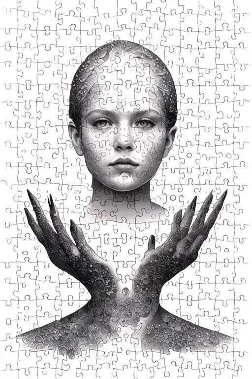 5 Piece Puzzle With 2 Of The Pieces Missing