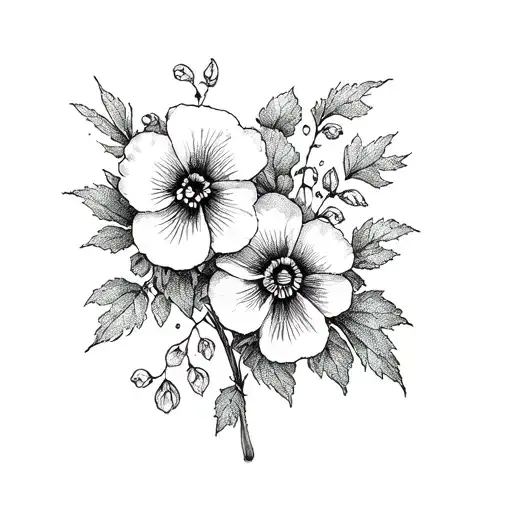 Violets And Primrose