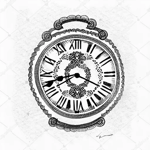 Old Clock Roman Numbers