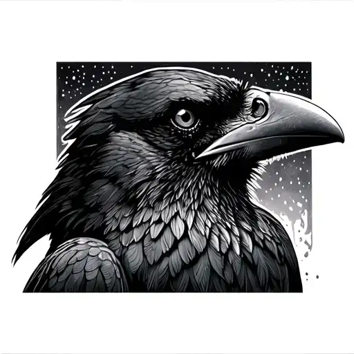 Raven With Tim Piece