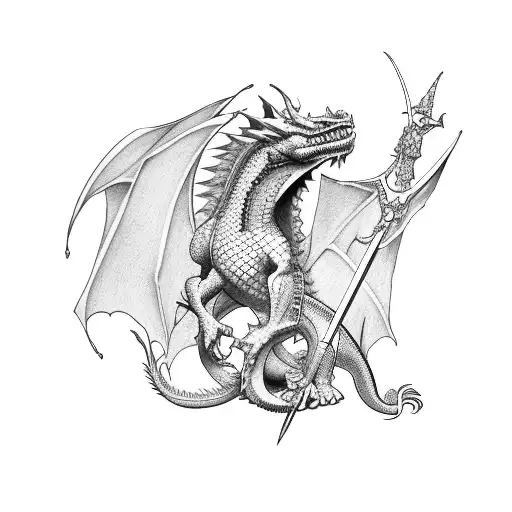 Saint George Kill Dragon Modern
