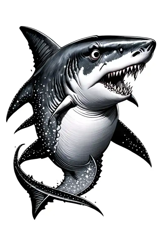 Sword Shark With A Sparkle Stars