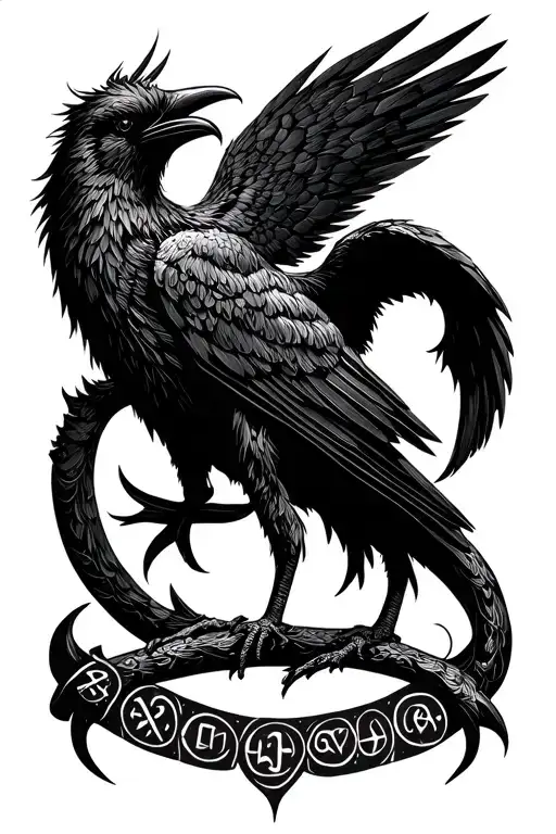 Hugin And Munin Norse Runes Odyn