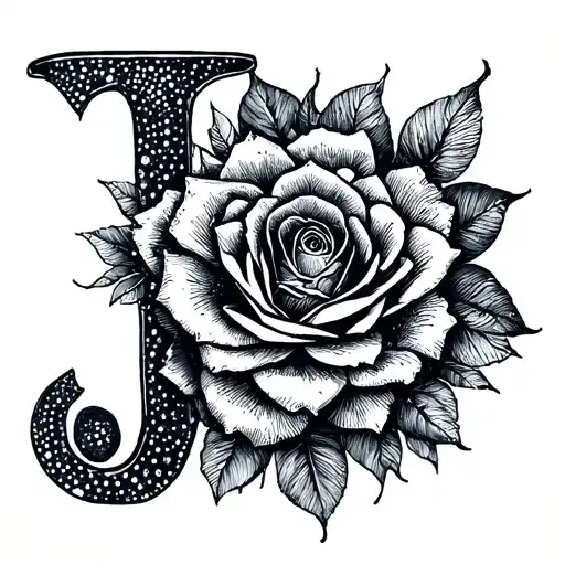 J And A Dotwork Tattoo Inspired